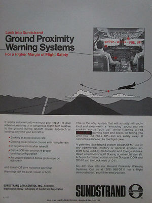 8/1974 PUB SUNDSTRAND DATENSTEUERUNG BODENNÄHERUNGSWARNSYSTEM DC-9 DC-10 AD