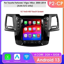 For Toyota Hilux Fortuner 2005-2014 Android13 Carplay WLAN GPS Stereo 2+32GB MP3