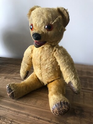 Vintage Mohair Teddybär mit beweglichem Kiefer
