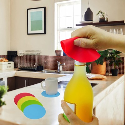 EASY GRIP RUBBER JAR OPENER GRIPPER Multi Tool Cap Lid Bottle Opening Jars