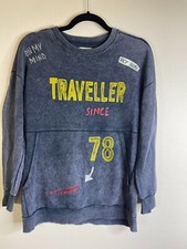 Zara Boys Collection Traveller Pullover SWEATSHIRT - Size 11/12 - Gray Pocket