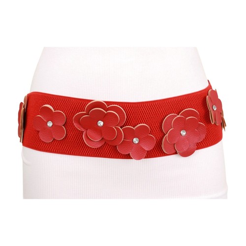 Ganni Belted Paper-bag Waist Wide Leg Ripstop Trousers In Cherry  display picture 1