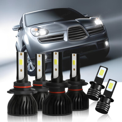 For Subaru Tribeca 2008-2014 Combo LED Headlight High-Low Beam + Fog Light Kit