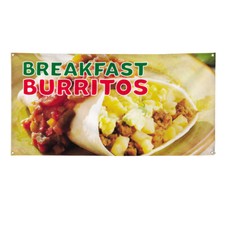 Vinyl Banner Multiple Sizes Breakfast Burritos Advertising Printing B Lifestyles