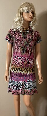 Robe colorée (hiver) avec motifs PALME T 36 Neuve - Photo 1/4