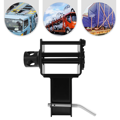 #ad 7.85*3.46*10.08in Black Carbon Steel 5400lbs Manual Trailer Stake Pocket Winch $26.20