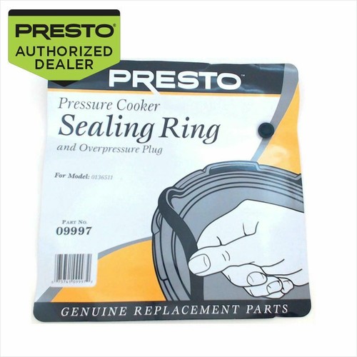Presto 09997 Pressure Cooker Sealing Ring and Overpressure Plug for
