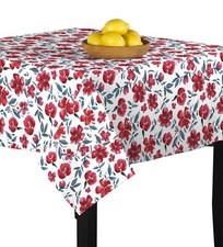 Painted Flowers Signature Square Tablecloth Assorted Sizes