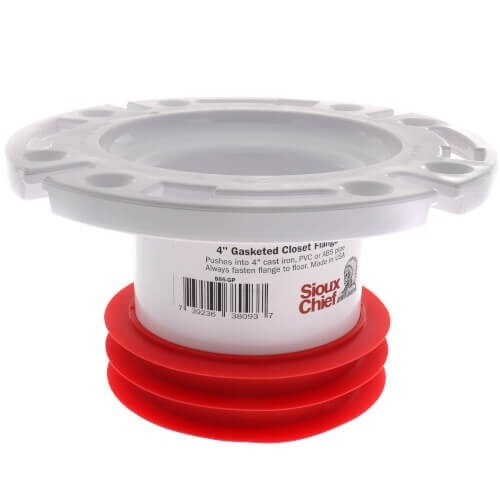 Sioux Chief 4inch PushTite Gasketed Closet Flange 886GP NEW