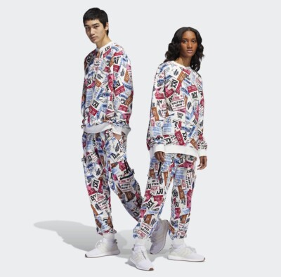 adidas Ivy Park Ski Tag Crew Sweatshirt mit Tag Sweat Pants (All 