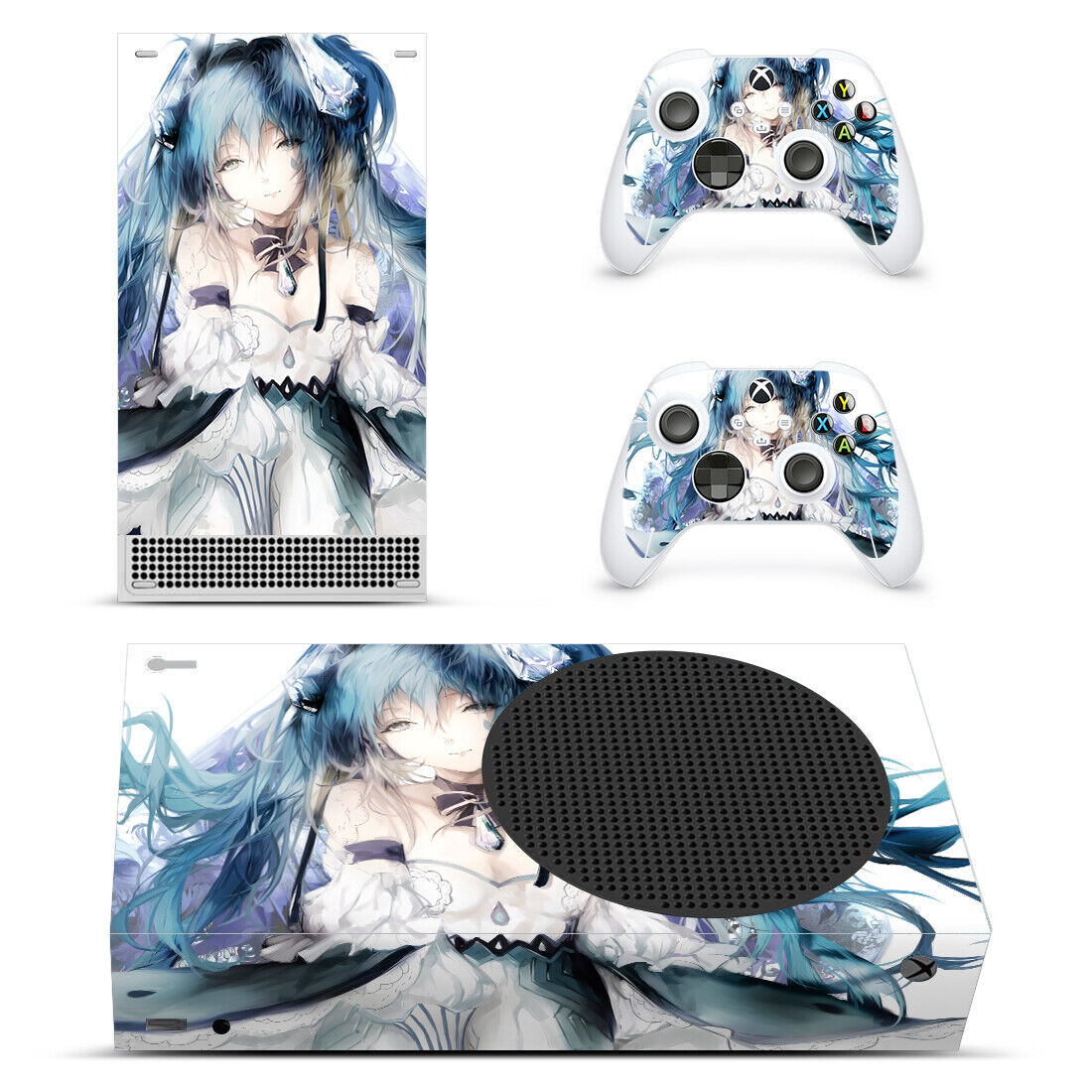 Xbox Series S Skin Sexy Anime Girl Sticker Decal Wrap for Console & Controllers