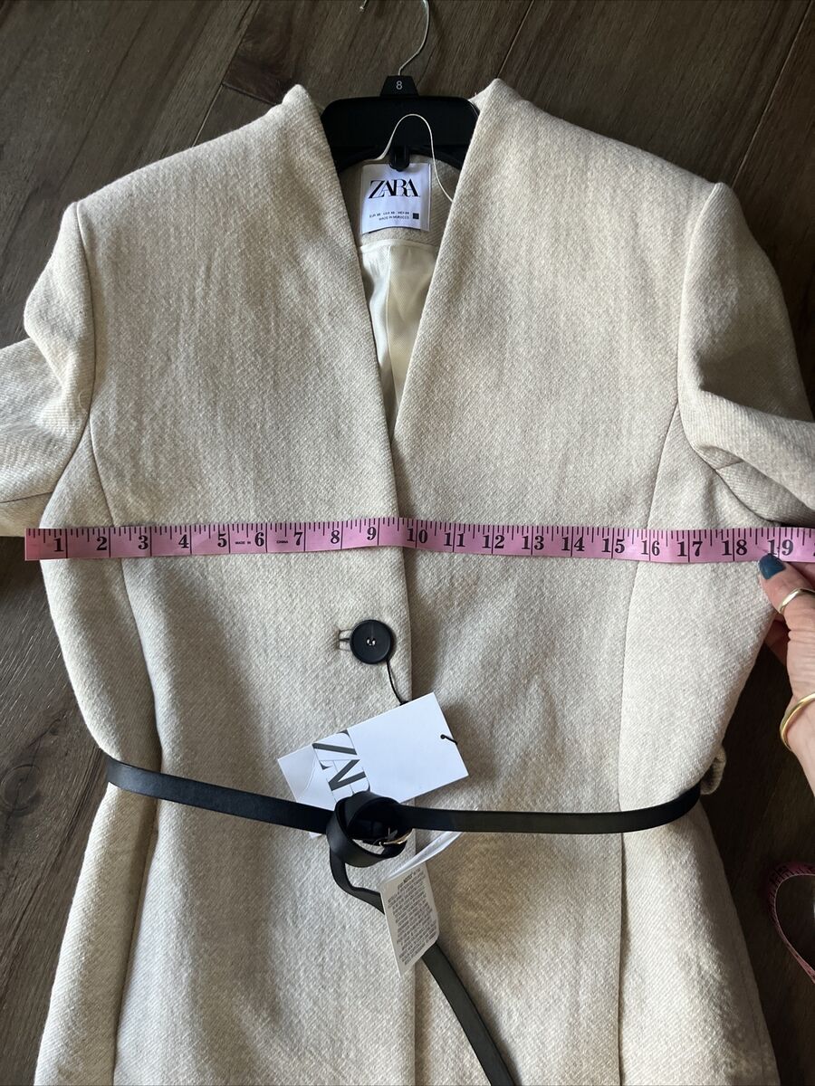 ZARA WOOL BLEND COAT With A LEATHER BELT SIZE XS NWT #ls | eBay ZARA WOOL BLEND COAT With A LEATHER BELT SIZE XS NWT #ls | eBay