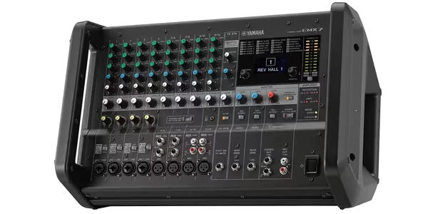 YAMAHA EMX7 EMS Series 1410 Watt Stereo Powered Mixer 12 Channel Black New - Image 3 of 4