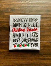 INSPIRED MICKEY CHRISTMAS M YOUTH WHITE