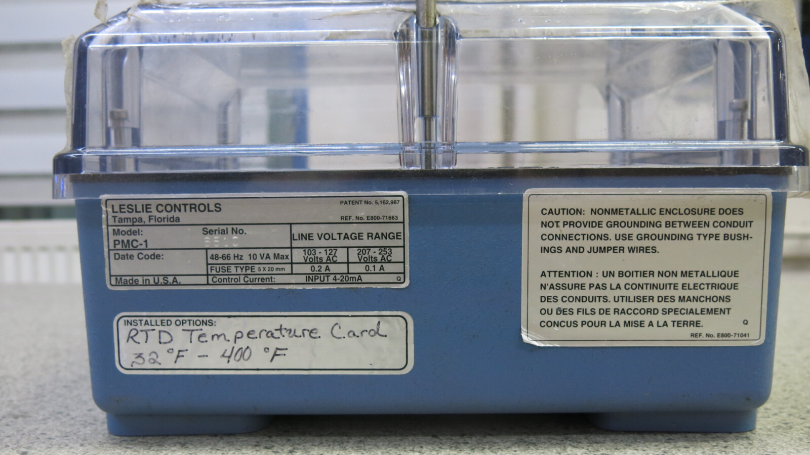 Leslie Controls PMC-1 Electro-Pnumatic Controller Unused | eBay