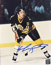 Boston Bruins Signed Ken Linseman 8x10 Frozen Pond Hologram 