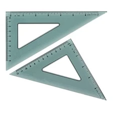  Triangular Scale (KT-90), (Pack of 2), clear, 11 x 5.75 x 0.25 inches 
