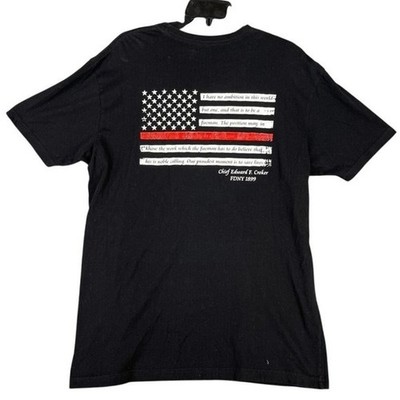 Gettin Salty Firefighter NYC Croker Fire Chief First Responder Shirt Mens M