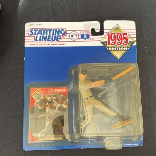 Kenner Starting Lineup Jay Buhner Baseball Figure 1995 Boxed Trading Card