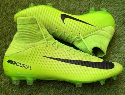Nike Mercurial Superfly V Veloce FG Fußballschuhe Größe UK 9 selten grün schwarz