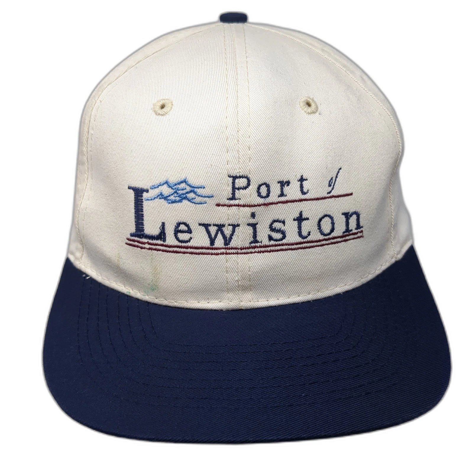 Port Of Lewiston Slideback Hat Multicolor One Size Embroidered Otto