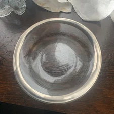 Annieglass Roman Antique Platinum 9 Inch Bowl Signed, 1997 As Found See Descrp.