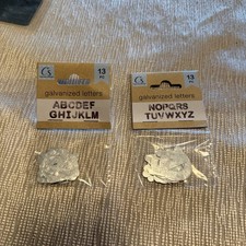 Crafter  s Square 1  Mini Galvanized METAL LETTERS A-Z Full Alphabet NEW