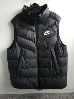 NIKE NSW DOWN FILL WINDRUNNER GILET VEST MENS SIZE XL (CV8974 010) BLACK
