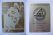 1997-98 Pinnacle Press Plate Yellow Front #172 Martin Rucinsky 1/1 Czech