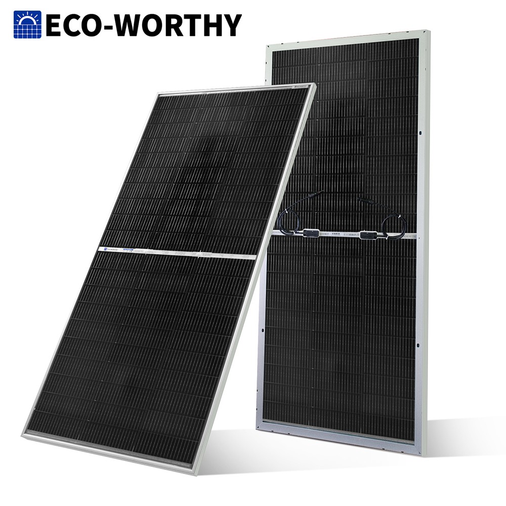 ECO-WORTHY 195W N-Type 18BB Bifacial Solar Panels 25% High Conversion for RV. Available Now for $139.99