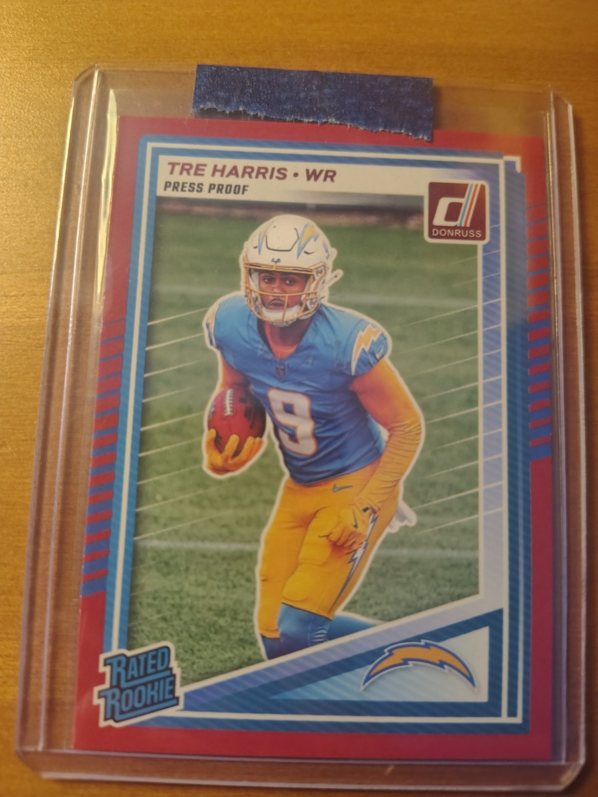 2025 Panini Donruss - Rated Rookie Tre Harris #329 Press Proof Red (RC)