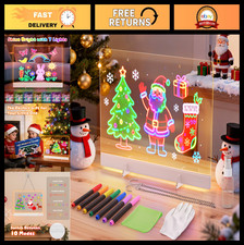 16" LED Drawing Board for Kids - 7 Colors, 10 Modes, Rechargeable Acrylic, Marke