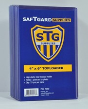 500 SAF-T-GARD 4 x 6 Toploader Memorabilia Photo Artwork Holder - 4060