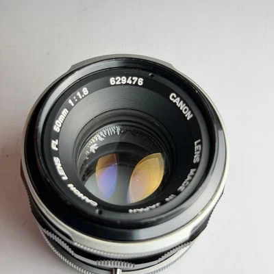 Vintage Lens Canon 50mm f1.8 FL Mount Prime Nifty Fifty Fungus In Glass Working - Image 1 of 4