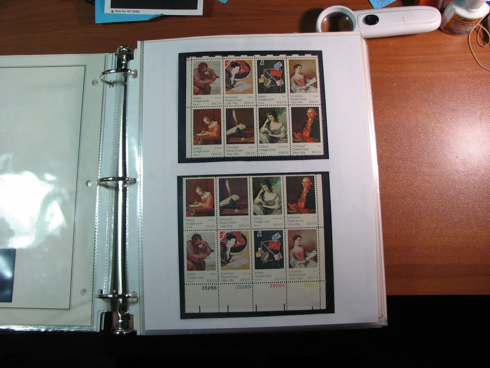 US Stamp Album of Plate Blocks Read note on description H349 Book 5 - Image 4 of 4