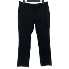 Banana Republic Ryan Size 6P Black Stretch Straight Leg Pants Petite Career