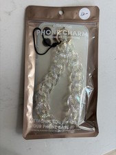 Acrylic Phone/Bag/Keychain Charm Clear NEW In Package