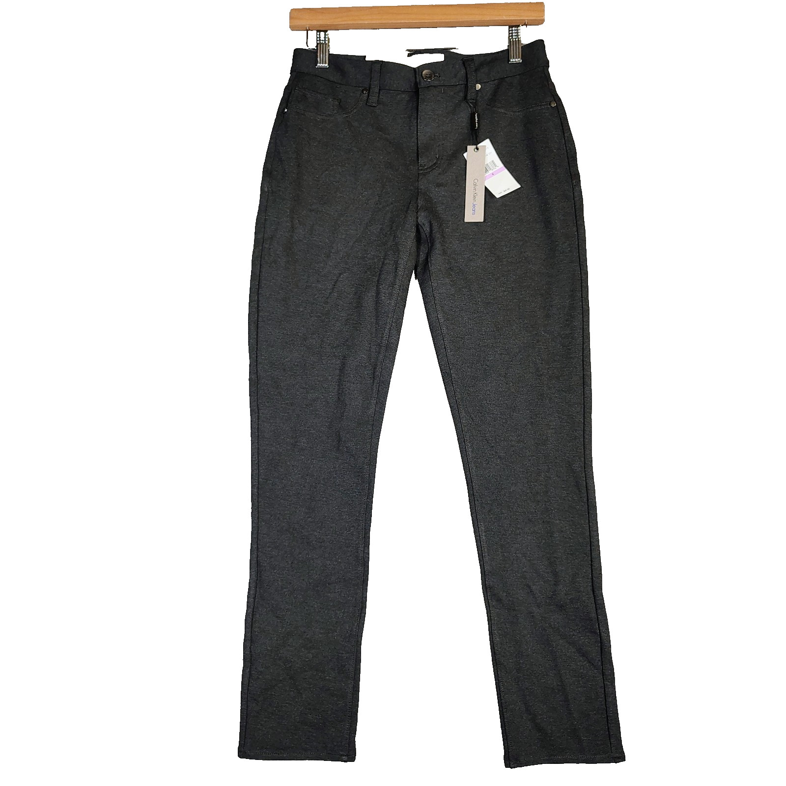 Calvin Klein Legging Women 6 28x29 Gray Ponte Knit Skinny Le