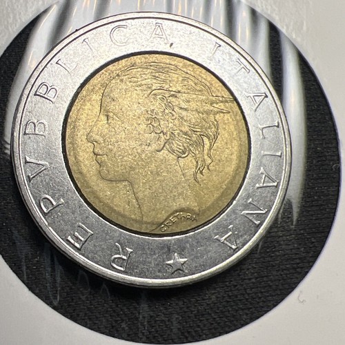 1994 Italy 500 Lire Commemorative Luca Pacioli X1835 - Afbeelding 2 van 2