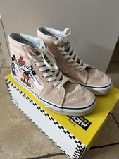 vans disney sk8 hi high top mickey and minnie skate shoes women's 8.5