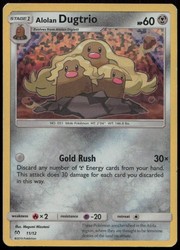 Alolan Dugtrio 011/012 McDonald's Promos 2019 Holo