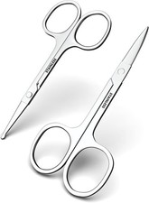 Facial Hair Small Grooming Scissors For Men Women, Eyebrow Nose Hair Scissors