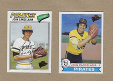 John Candelaria 2004 &amp; 2005 Topps Fan Favorites lot of 2 cards  Pirates