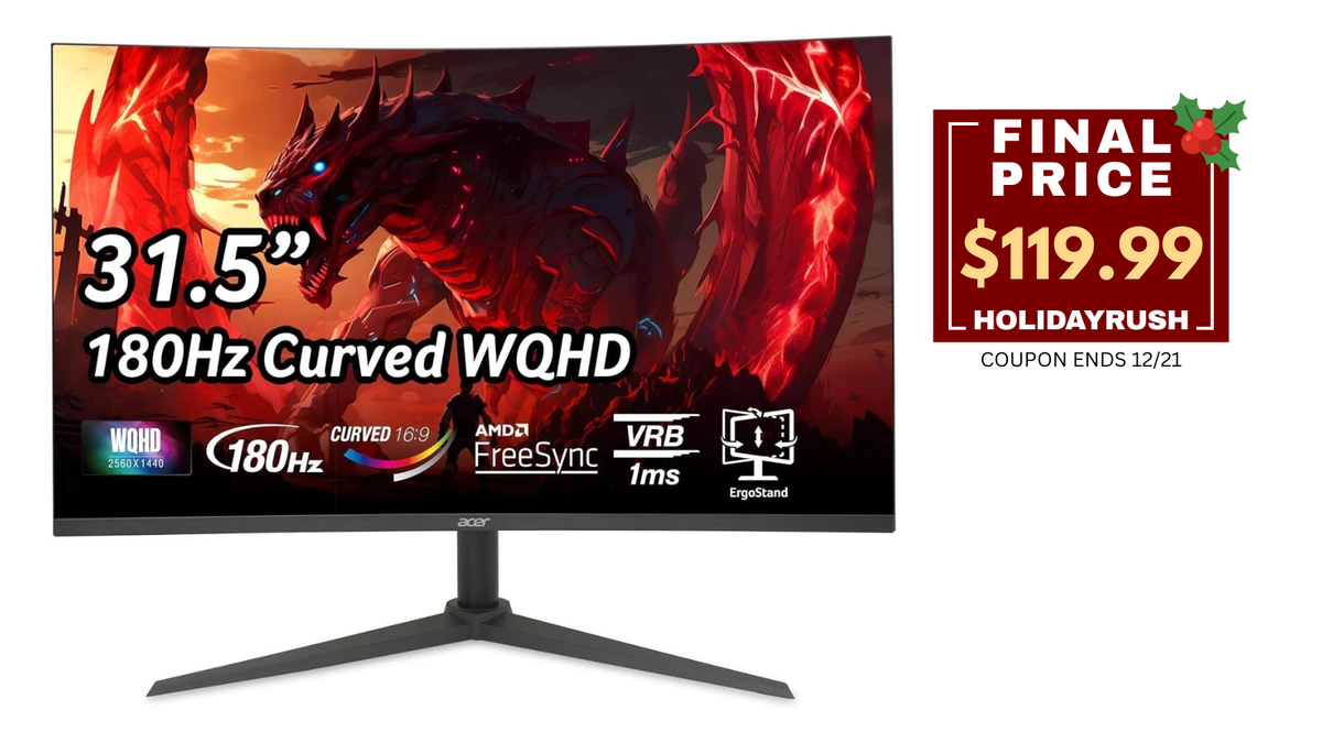 Acer Nitro XZ320QU S3 Gaming LED Monitor 2560x1440 16:9 180 Hz