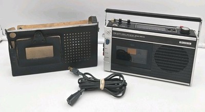 1970's Sony AM/FM Radio Cassette-Corder w/ Case | Model CF-350