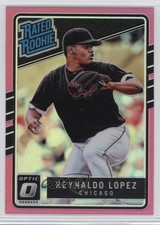 2017 Panini Donruss Optic Rated Rookies Pink Prizm Reynaldo Lopez #48 4l3