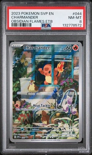 Pokémon TCG Obsidian Flames Charmander SVP044 Black Star Promo, PSA 8 -FAST SHIP