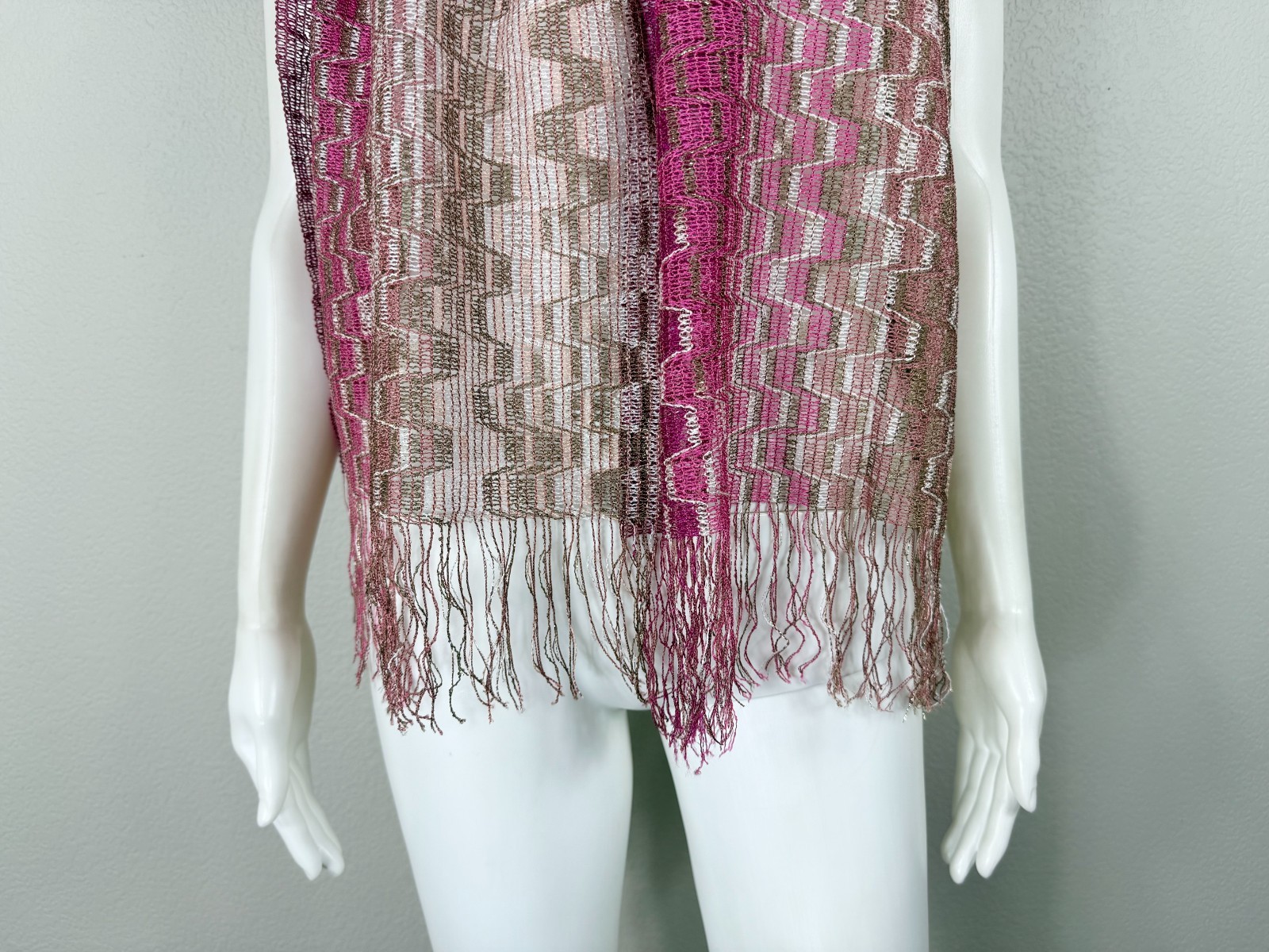 MISSONI Scarf Long/Rectangular Multi Metallic - N… - image 5