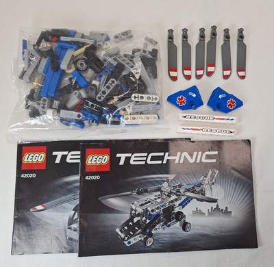 Lego Technic 42020 Doppelrotor Hubschrauber 2-in-1 komplett mit Anleitung OBA
