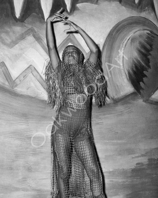 1935 AFRICAN THEATER GROUP Dancer, Bassa Moona Play, NYC, Vintage Photo Reprint